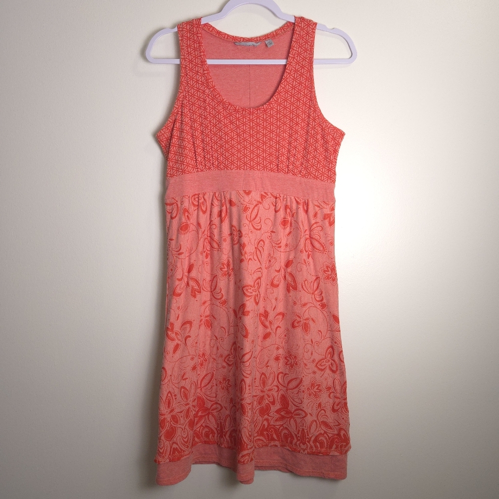 ATHLETA Vyasa Floral Botanical Scoop-neck Dress S